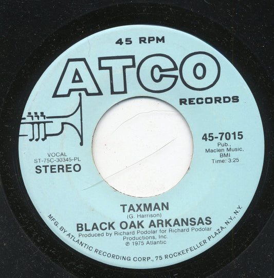 Black Oak Arkansas : Taxman (7", Mono, Promo, PL )