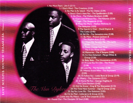 Various : Lost Soulful Doowop Treasures Volume 1 (CD, Comp)