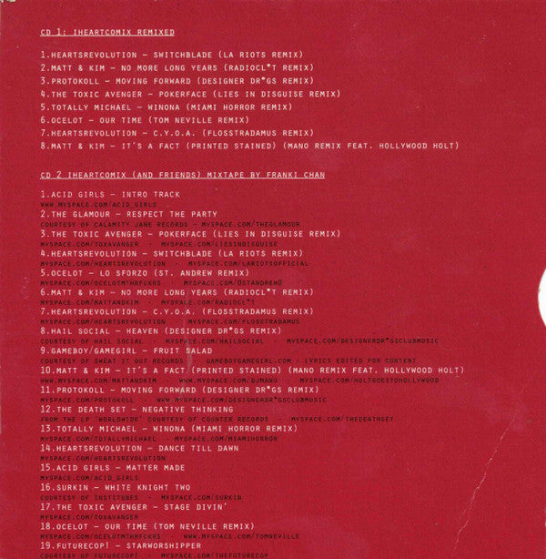 Various : Scion CD Sampler - Volume 21 - Iheartcomix Records Remixed (CD, Smplr + CD, Comp, Mixed + Promo, Gat)