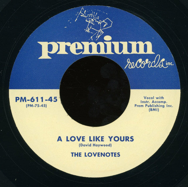 The Lovenotes : Never Look Behind / A Love Like Yours (7", Unofficial)