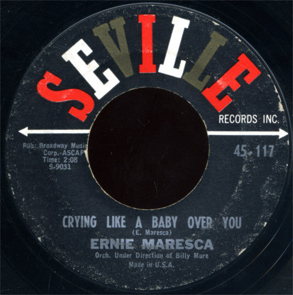 Ernie Maresca : Shout! Shout! (Knock Yourself Out) / Crying Like A Baby Over You (7", Single, Styrene, Bri)
