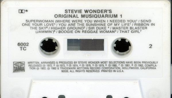 Stevie Wonder : The Original Musiquarium I (Cass, Comp, RE, Dol)