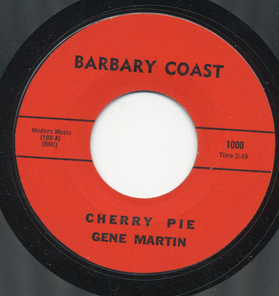 Gene Martin : Dang Me / Cherry Pie (7", Styrene)