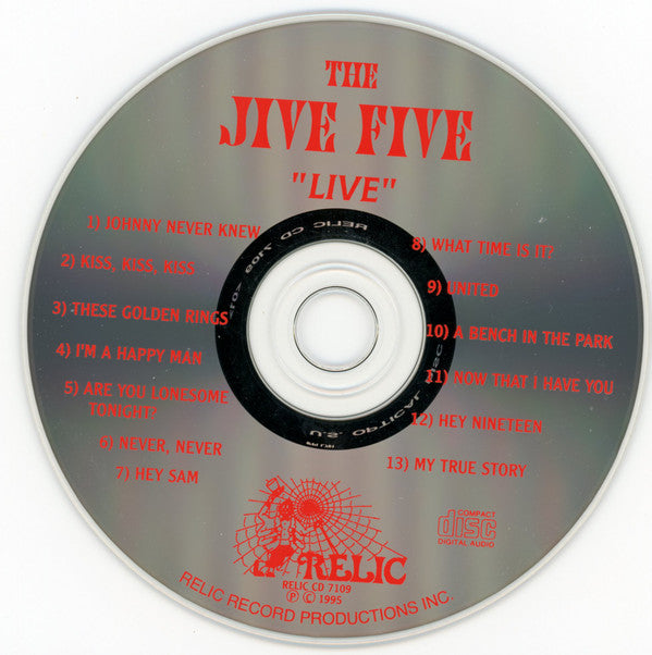 The Jive Five : The Jive 5 Live On Stage (CD, Album)