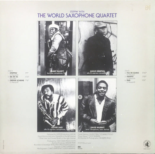 World Saxophone Quartet : Steppin' With The World Saxophone Quartet (LP, Album)