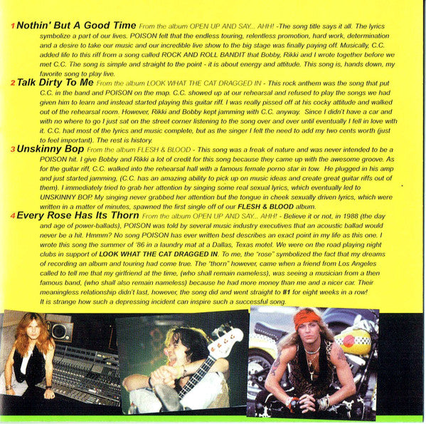 Poison (3) : Poison's Greatest Hits 1986-1996 (CD, Comp)