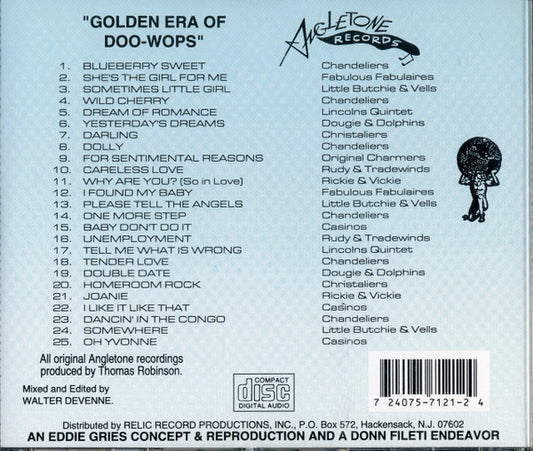 Various : The Golden Era Of Doowops: The Groups Of Angletone Records (CD, Comp)
