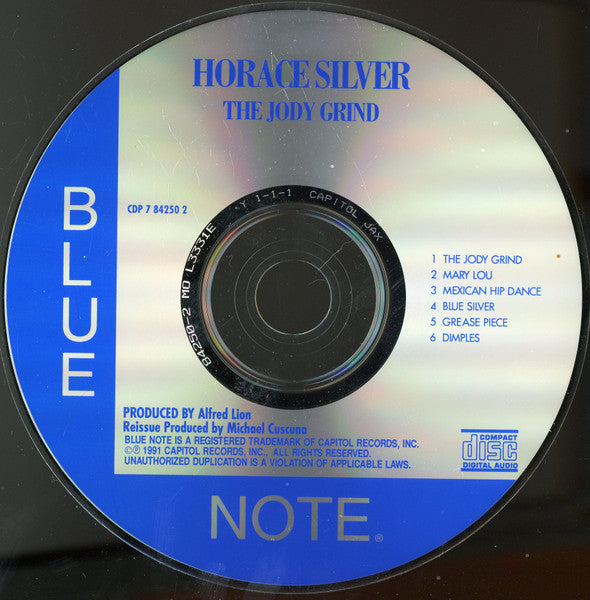 The Horace Silver Quintet / The Horace Silver Sextet : The Jody Grind (CD, Album, RE, RP)