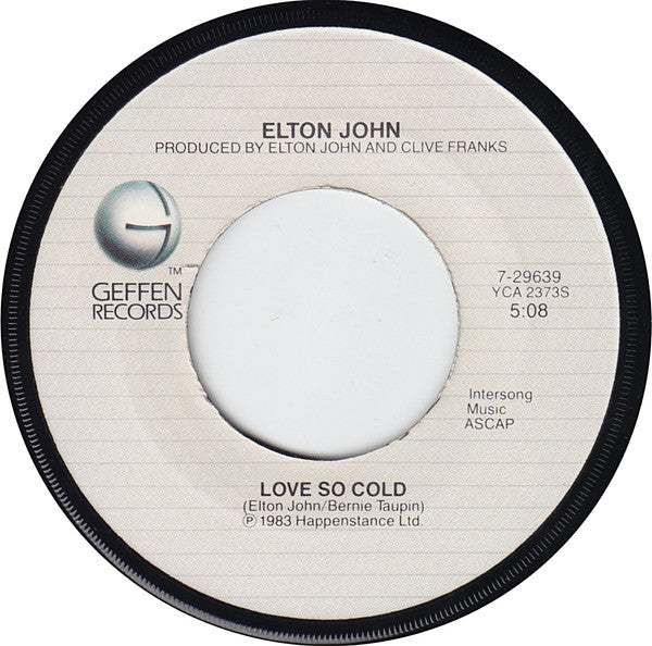 Elton John : I'm Still Standing (7", Single, Jac)