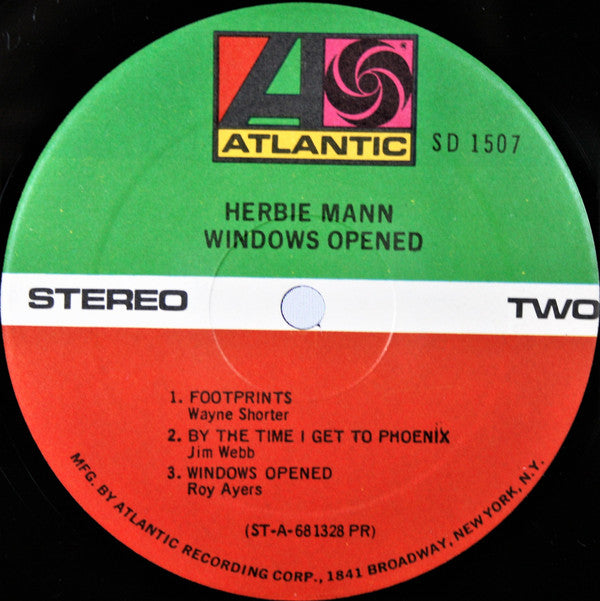 Herbie Mann : Windows Opened (LP, Album, RP, PR )