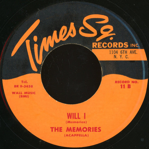 The Memories : Darling Your My Angel / Will I (7")