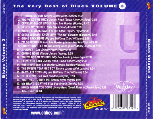 Various : The Very Best Of Blues Volume 3 (CD, Comp)