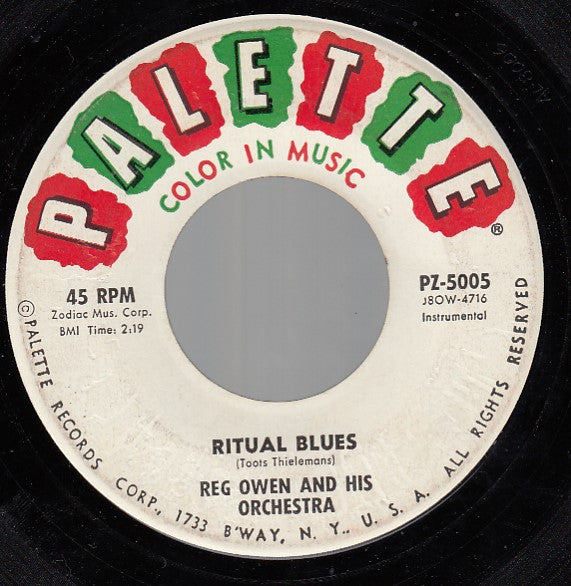Reg Owen And His Orchestra : Manhattan Spiritual / Ritual Blues (7")