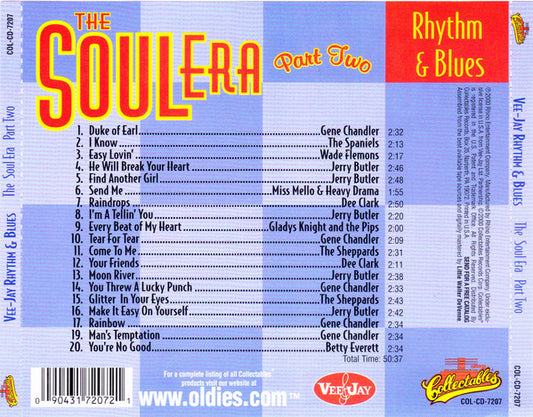Various : Vee Jay Rhythm & Blues - The Soul Era Part Two (CD, Comp)