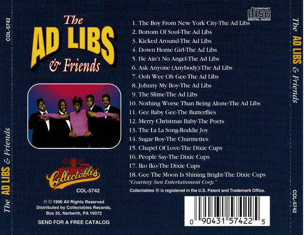 The Ad Libs : The Ad Libs and Friends (CD, Comp)