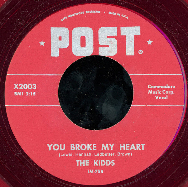 The Kidds (5) : I Won't Be Back (7", RE, Red)