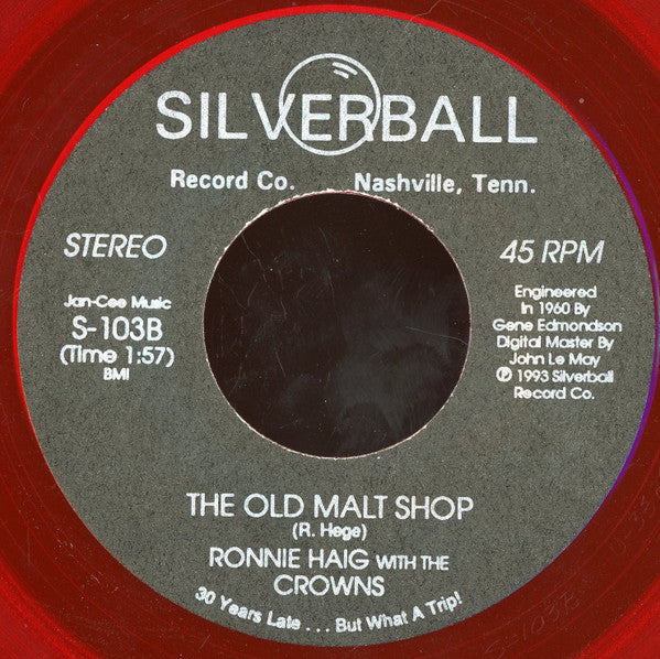 Ronnie Haig : Just One Kiss / The Old Malt Shop (7", red)
