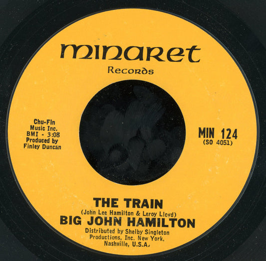Big John Hamilton : Big Bad John / The Train (7", Single, RP, Styrene)