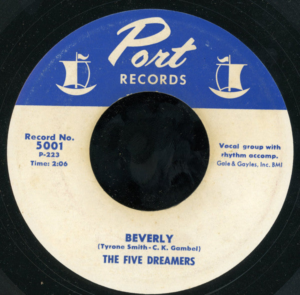 The Five Dreamers : You Don't Know / Beverly (7")