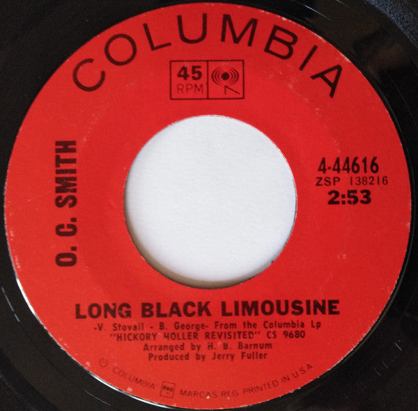 OC Smith : Little Green Apples / Long Black Limousine (7", Single, Styrene, Pit)