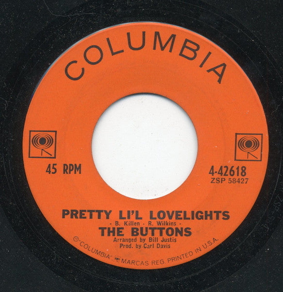 The Buttons (4) : Shimmy Shimmy Watusi / Pretty Li'l Lovelights (7", Single)
