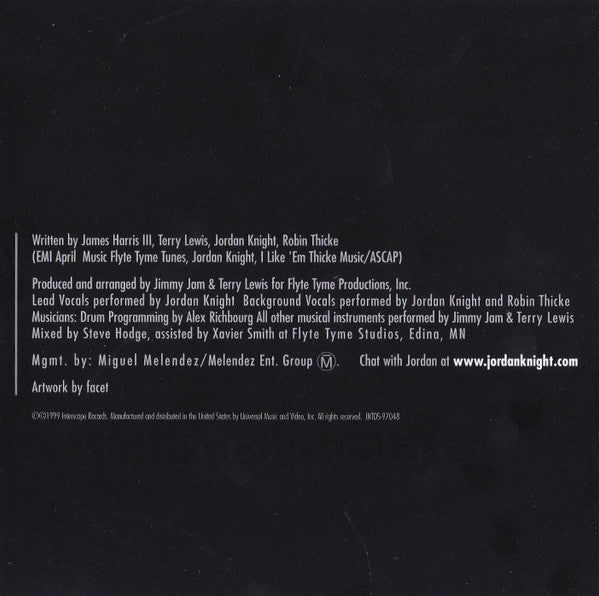 Jordan Knight : Give It To You (CD, Single)