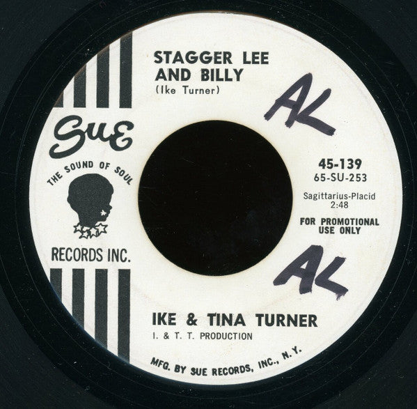 Ike & Tina Turner : Can't Chance A Break Up / Stagger Lee And Billy (7", Promo)