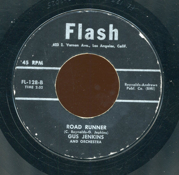 Gus Jenkins Orchestra : Hit The Road / Road Runner (7", Styrene)