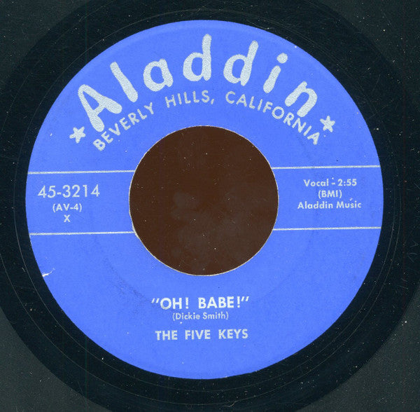 The Five Keys : My Saddest Hour / Oh! Babe! (7", Rep)