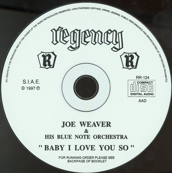 Joe Weaver & His Blue Notes : Baby I Love You So (CD, Comp)