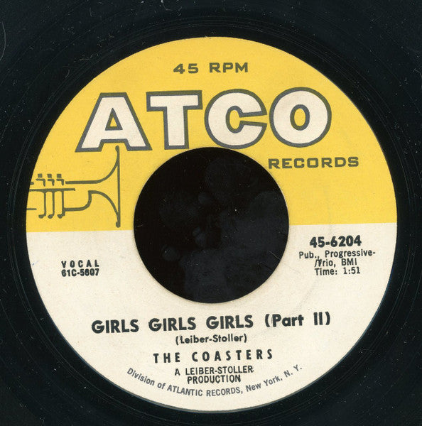 The Coasters : Girls Girls Girls (7", MGM)