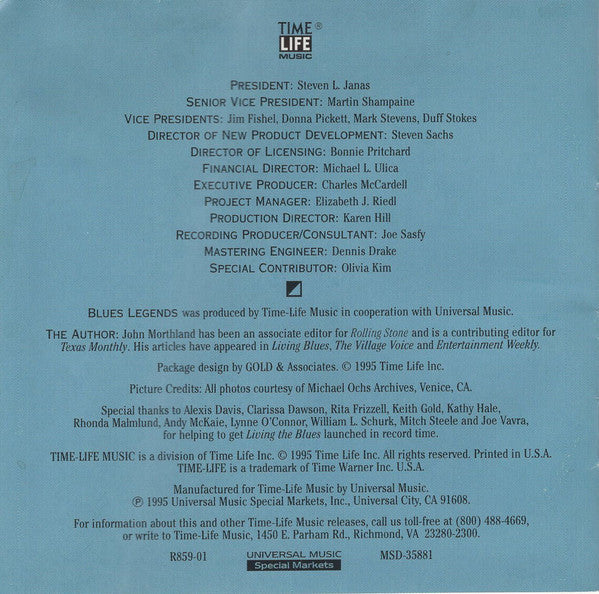 Various : Living The Blues - Blues Legends (CD, Comp, UNI)