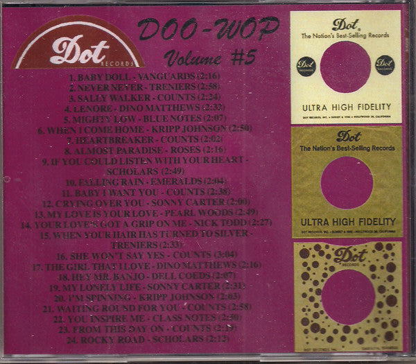 Various : Dot Doo-Wop Volume #5 (CDr, Comp, Unofficial)