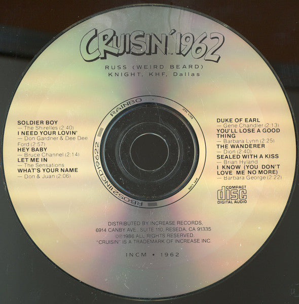 Various : Cruisin' 1962 (CD, Comp)