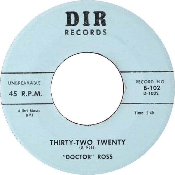 Doctor Ross : Industrial Boogie / Thirty-Two Twenty (7")