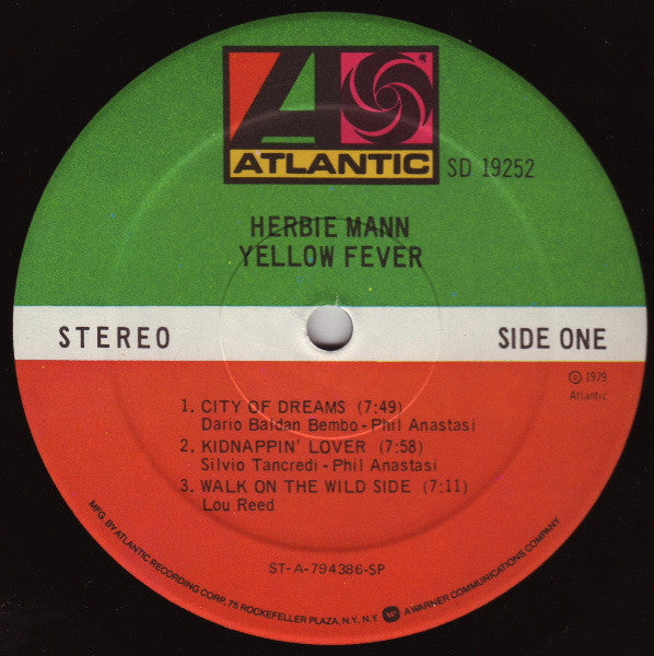 Herbie Mann : Yellow Fever (LP, Album, SP)