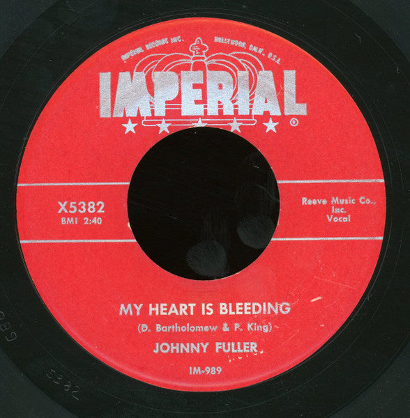Johnny Fuller : Sister Jenny / My Heart Is Bleeding (7", MSI)