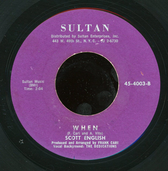 Scott English : High On A Hill (7", Single)