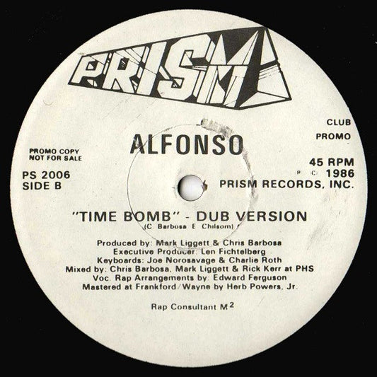 Alfonso Ribeiro : Time Bomb (12", Promo)