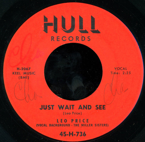 Leo Price & Band : Black Pepper / Just Wait And See (7")