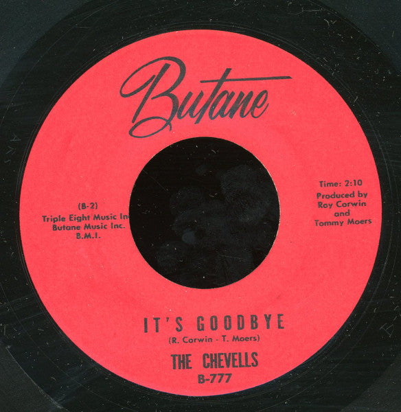 The Chevells : Another Tear Must Fall / It's Goodbye (7")