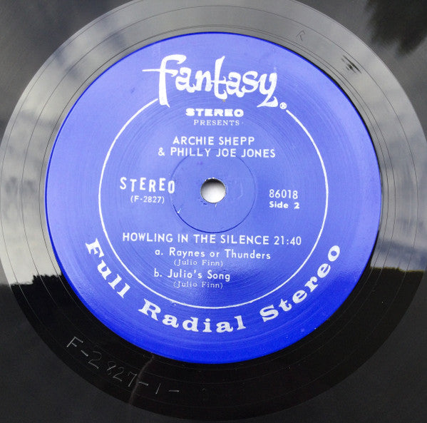 Archie Shepp, "Philly" Joe Jones : Archie Shepp & Philly Joe Jones (LP, Album, RE)