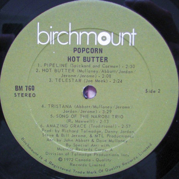 Hot Butter : Popcorn (LP, Album, RE)