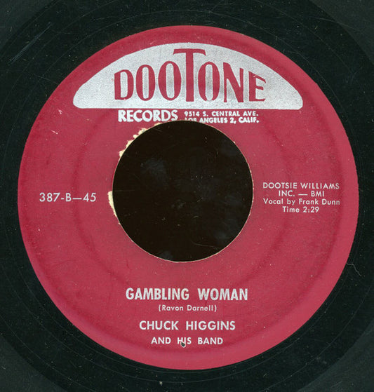 Chuck Higgins And His Band : The Itch / Gambling Woman (7", Single)