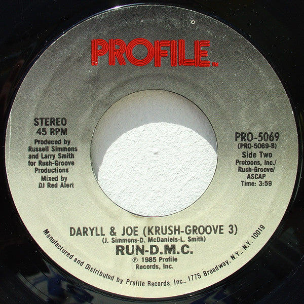 Run-DMC : You Talk Too Much (7", Styrene)