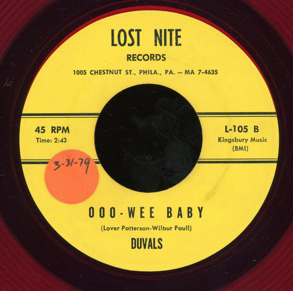 The Duvals (3) : You Came To Me / Ooo - Wee Baby (7", RE, Red)