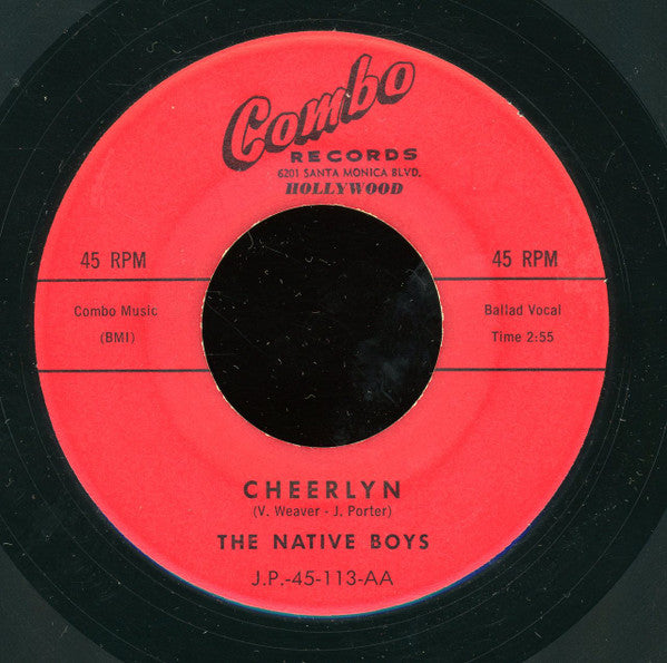 The Native Boys : Strange Love / Cheerlyn (7", RP, Red)