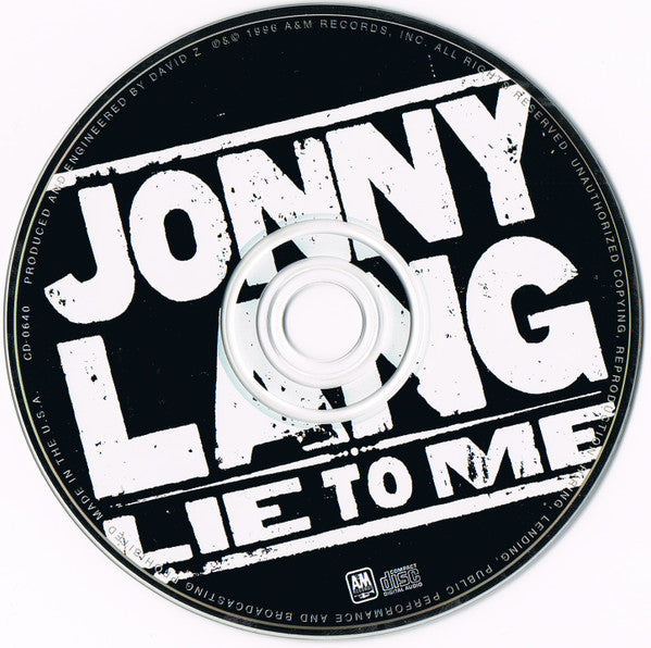 Jonny Lang : Lie To Me (CD, Album, Club)