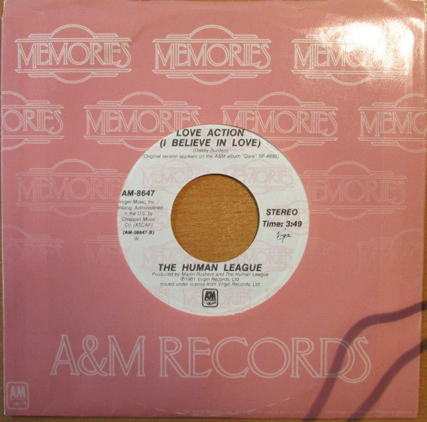 The Human League : Don't You Want Me / Love Action (I Believe In Love) (7", Single, RE, Styrene)