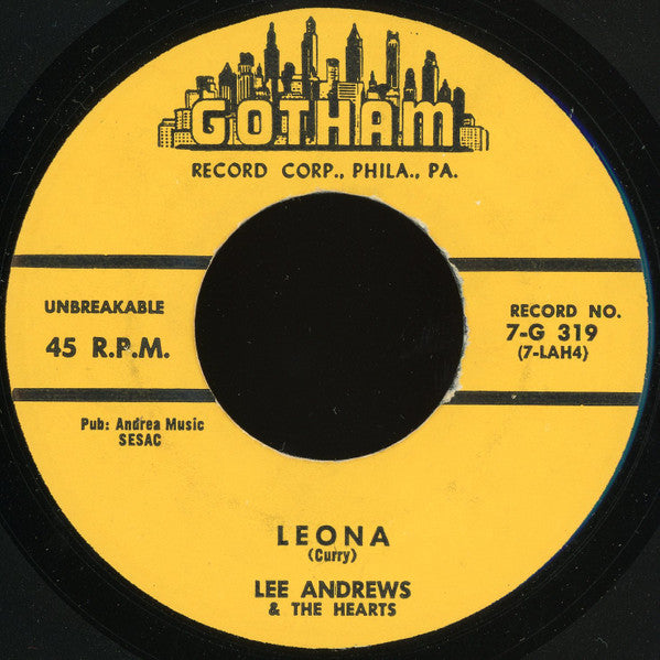 Lee Andrews & The Hearts : Lonely Room / Leona (7", Single)